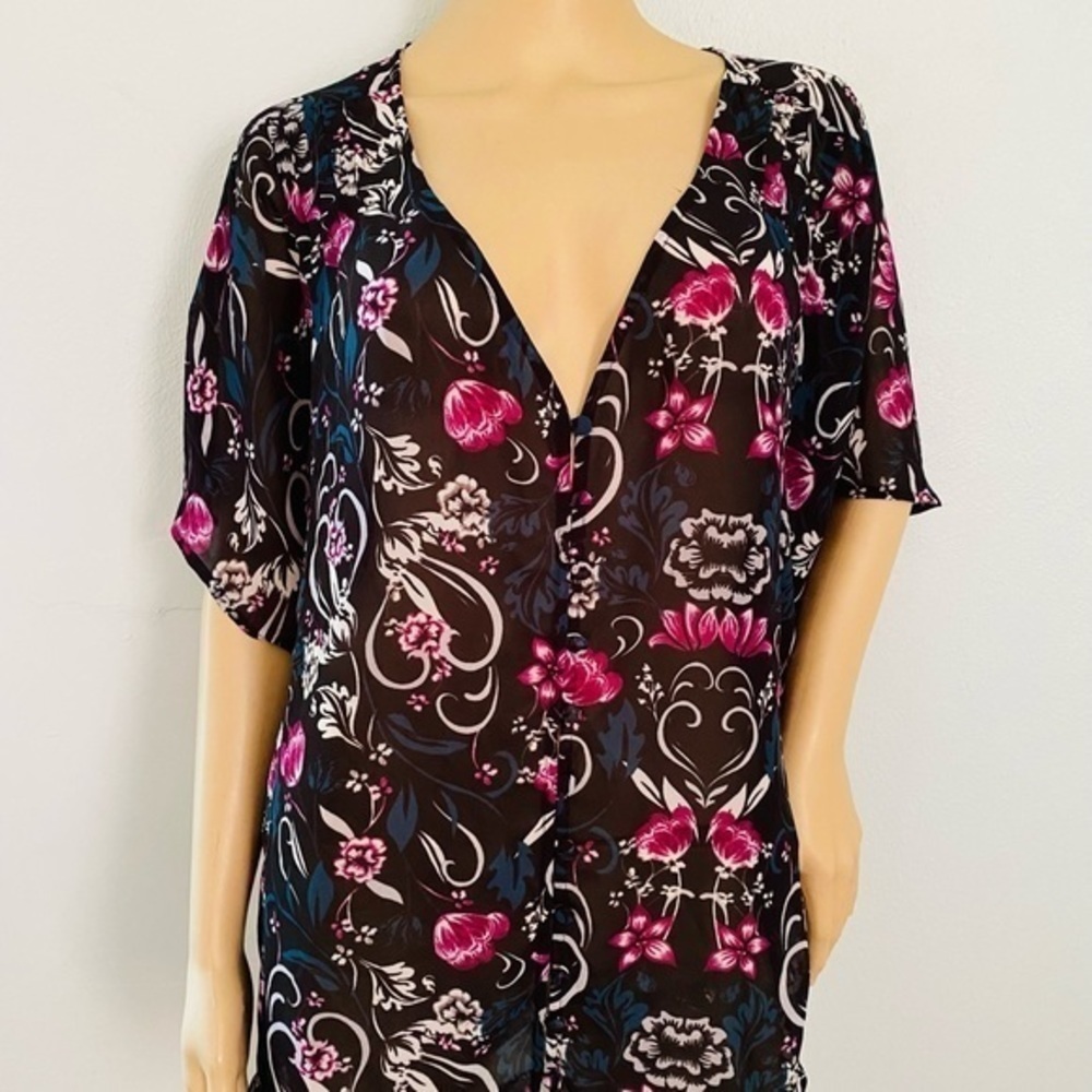 Torrid size 1 floral shirt button up